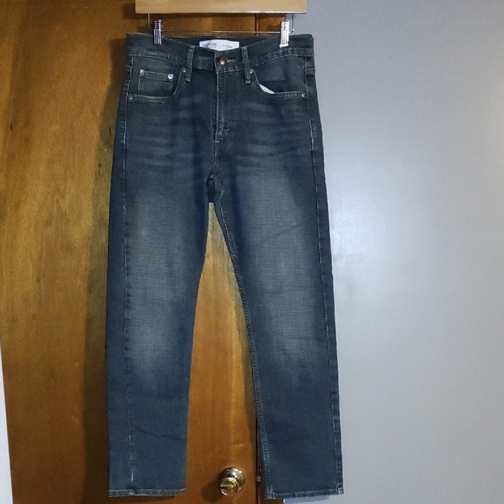 Signature by Levi Strauss Blue Straight-Leg Denim